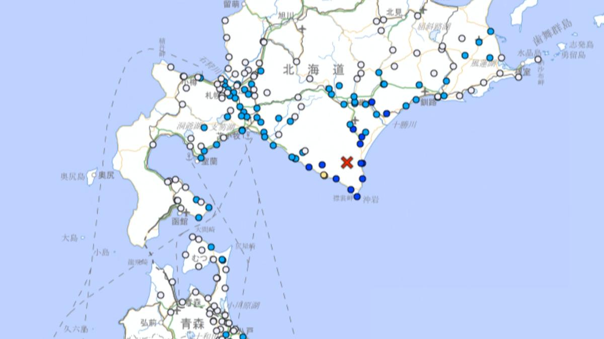 宫城外海才震完 北海道发生5.3级地震